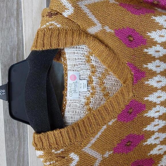 Girls' Hoodie Pullover Sweater | Colorful Planet | Xl (16) - Picture 4 of 7